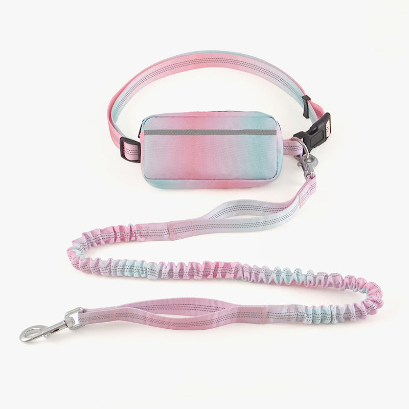 Adjustable Hands-Free Running Leash with Waist Belt