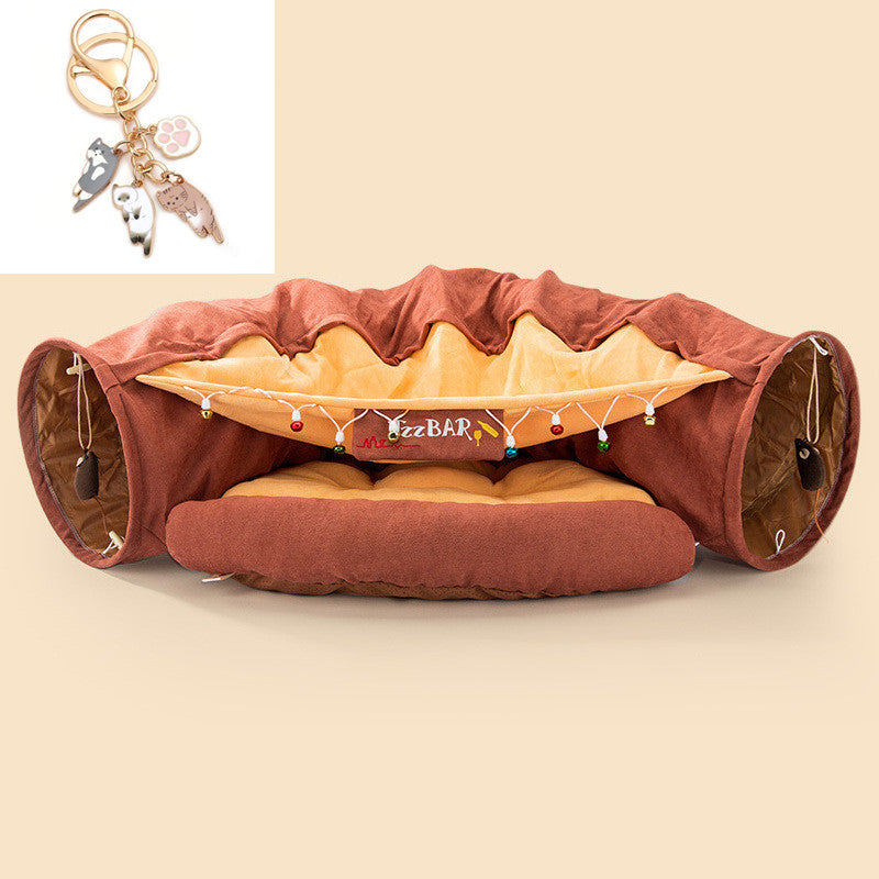 2-in-1 Cat Tunnel & Bed