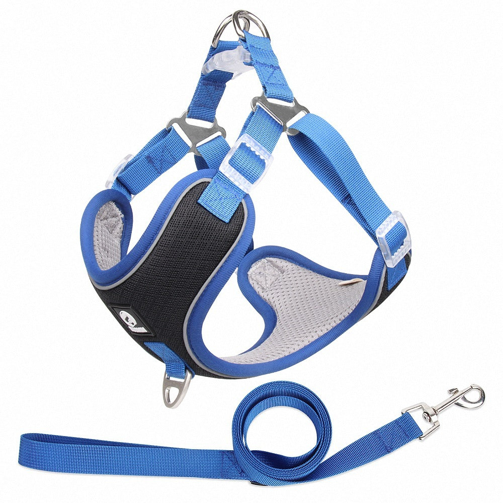 Breathable Mesh Dog Harness - with Leash