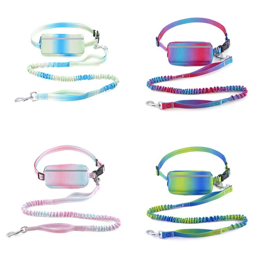 Adjustable Hands-Free Running Leash with Waist Belt