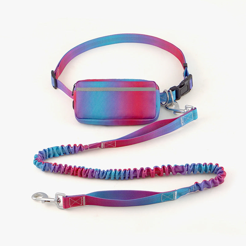 Adjustable Hands-Free Running Leash with Waist Belt