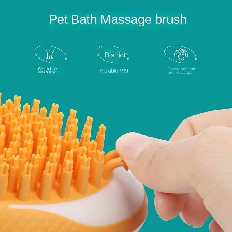 Pet Bath Brush 2-in-1 SPA Massage Comb