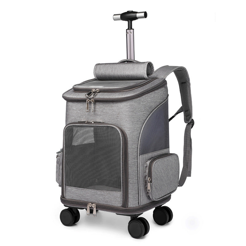 Portable Pet Trolley Backpack
