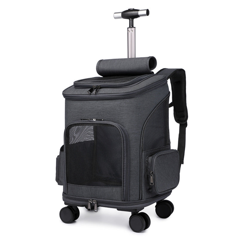 Portable Pet Trolley Backpack