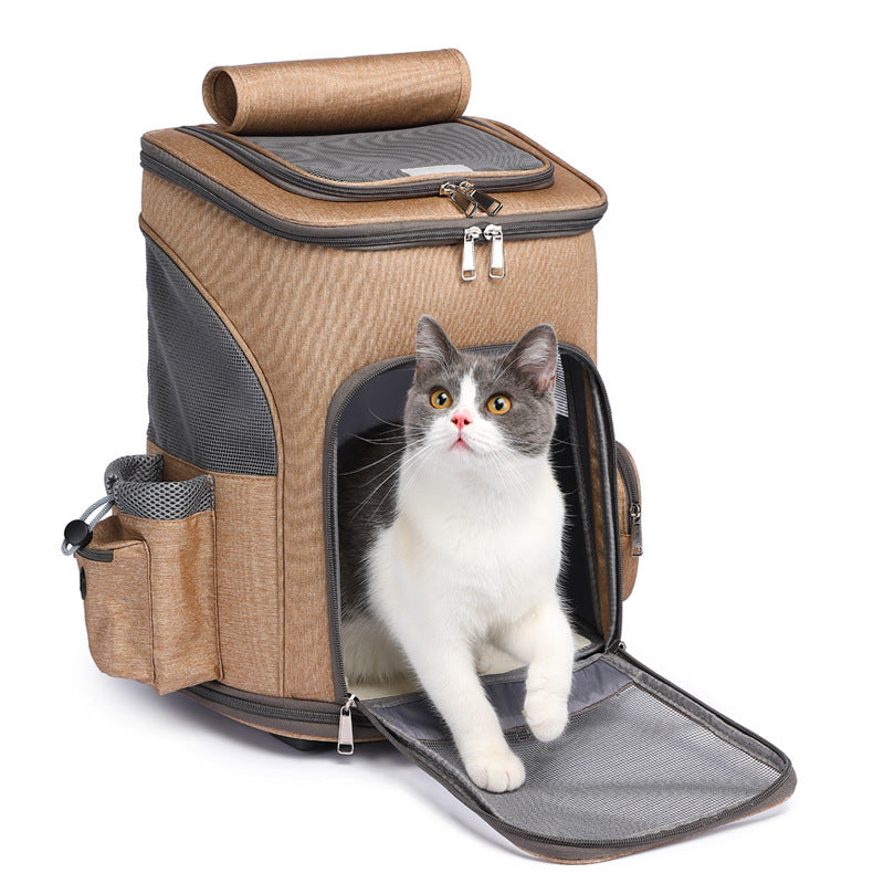 Portable Pet Trolley Backpack