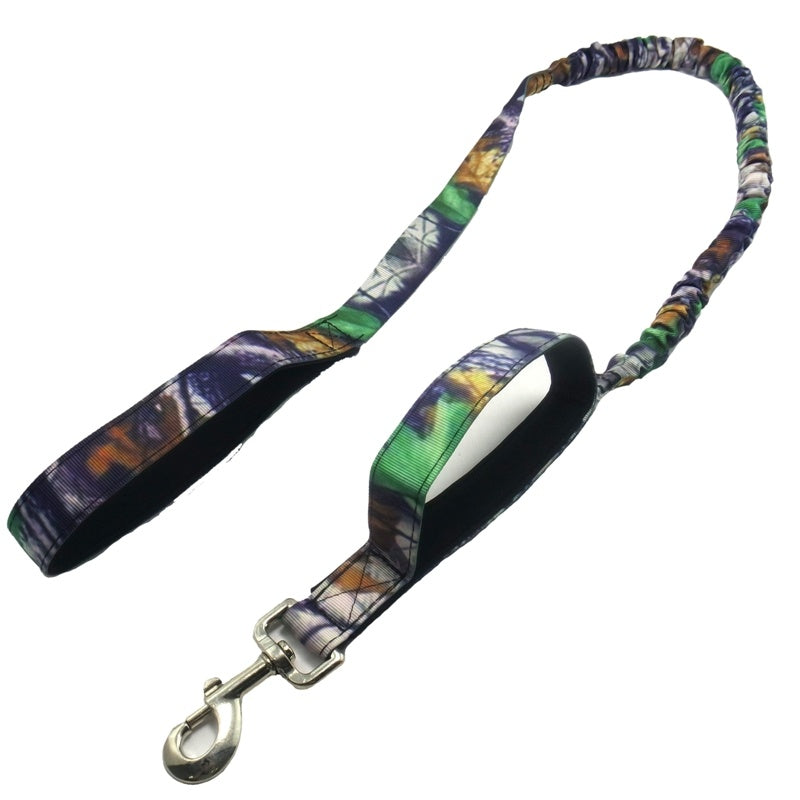 Camouflage Elastic Pet Leash Drawstring