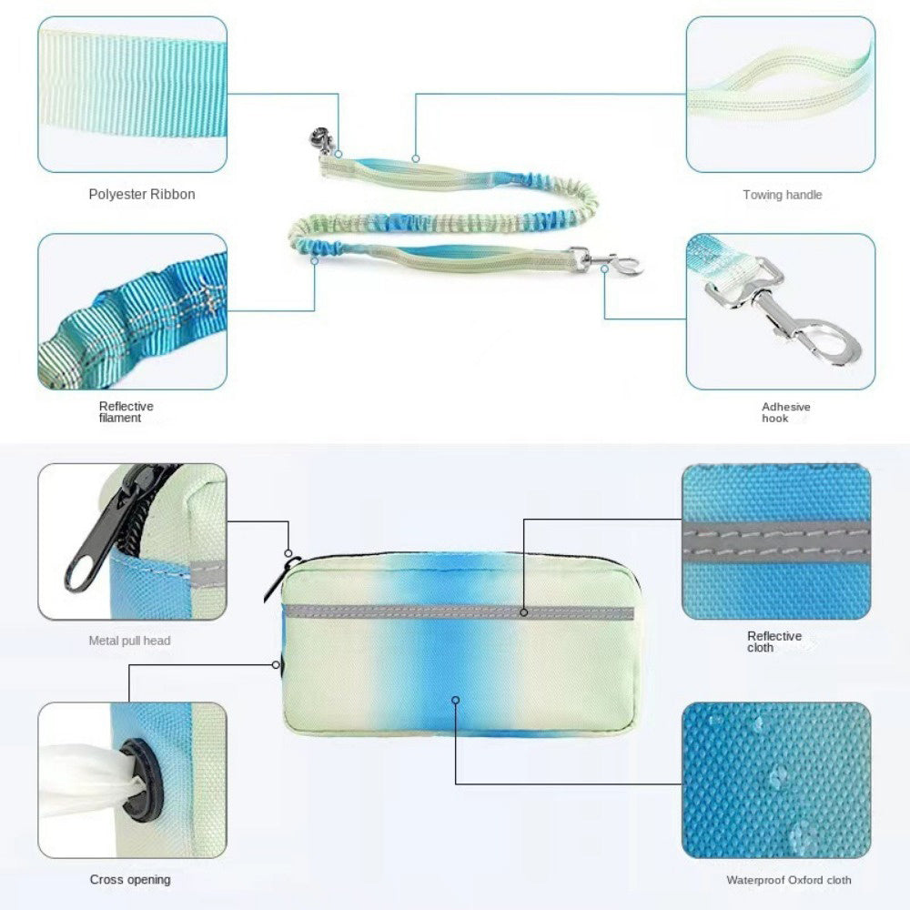 Adjustable Hands-Free Running Leash with Waist Belt