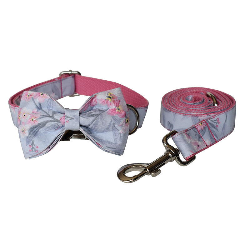 Pretty in Pink Dog Collar & Leash