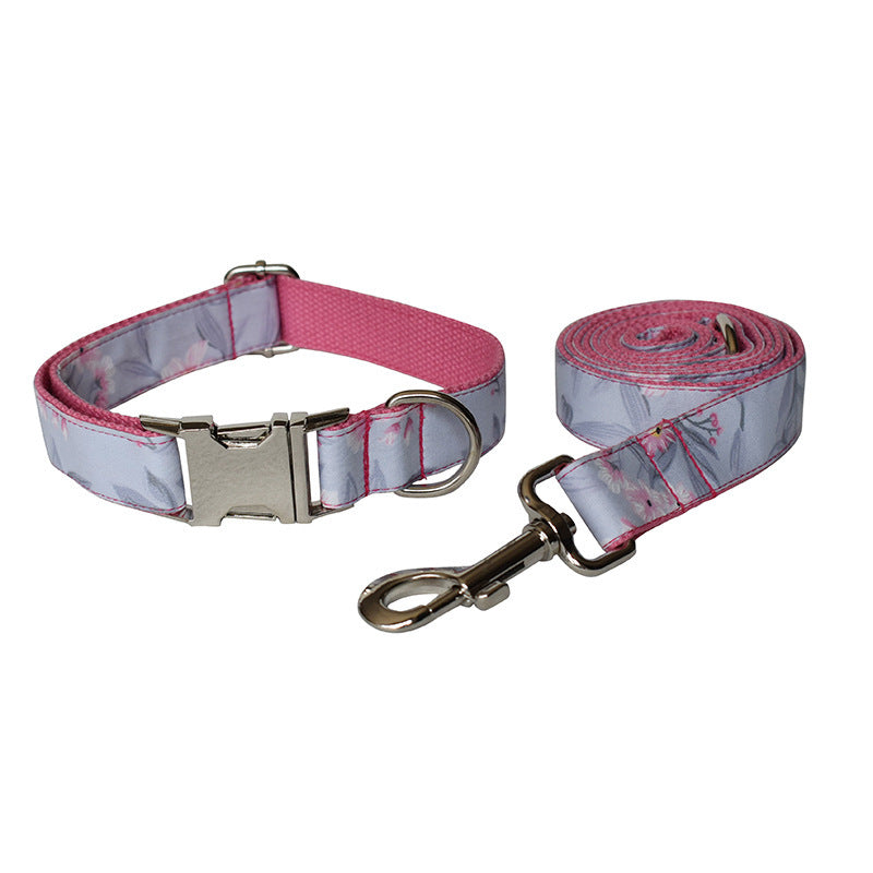 Pretty in Pink Dog Collar & Leash