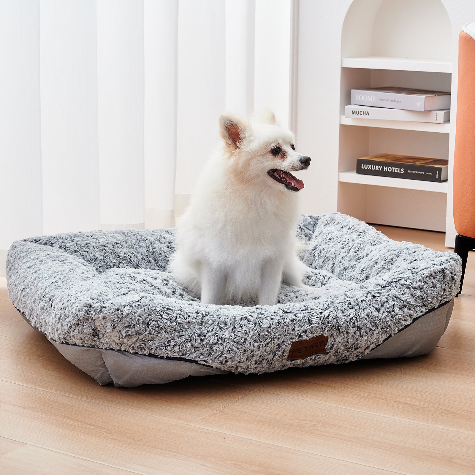 Swirl Rose Velvet Dog, Cats Beds