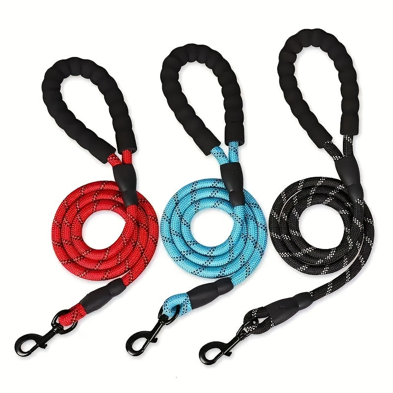 ProGrip Reflective 5-ft Long Rope Leash for Dogs