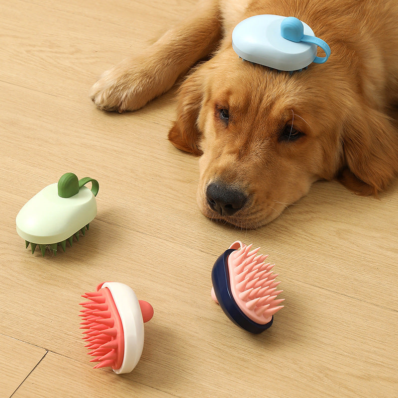Pet Silicone Shampoo Brush – Gentle & Effective