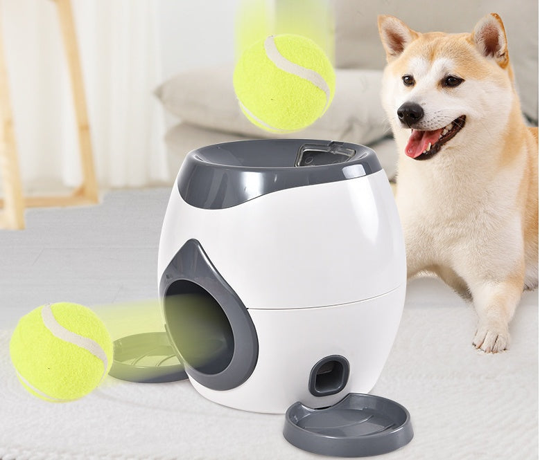 Pet Ball Launcher with Snack Reward