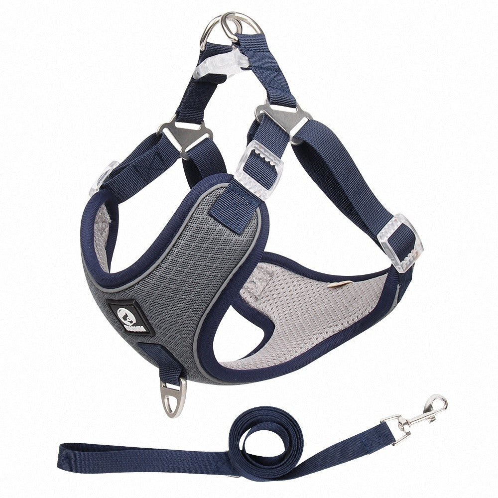 Breathable Mesh Dog Harness - with Leash