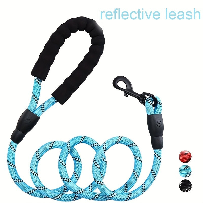 ProGrip Reflective 5-ft Long Rope Leash for Dogs