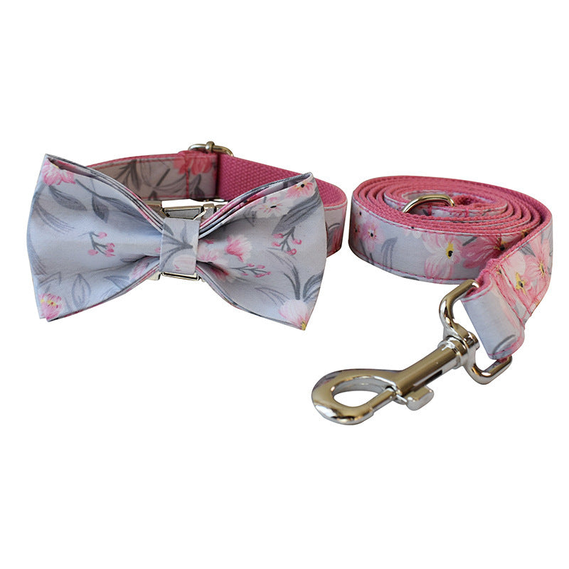 Pretty in Pink Dog Collar & Leash