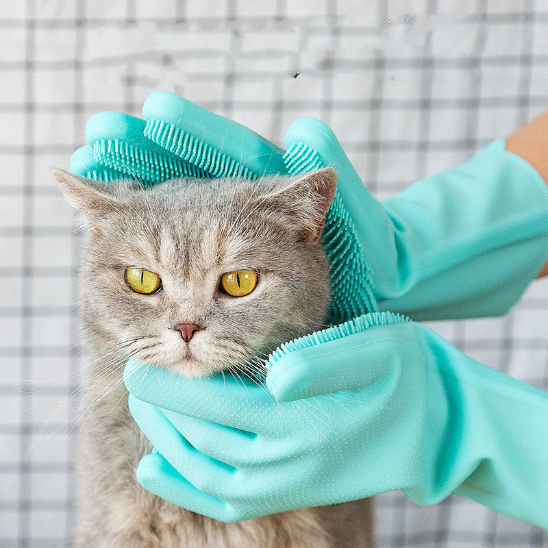 Pets grooming gloves