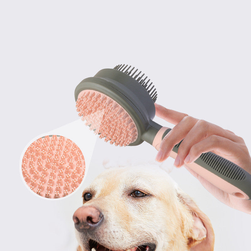 Double-Sided Pet Grooming Brush for Dogs & Cats