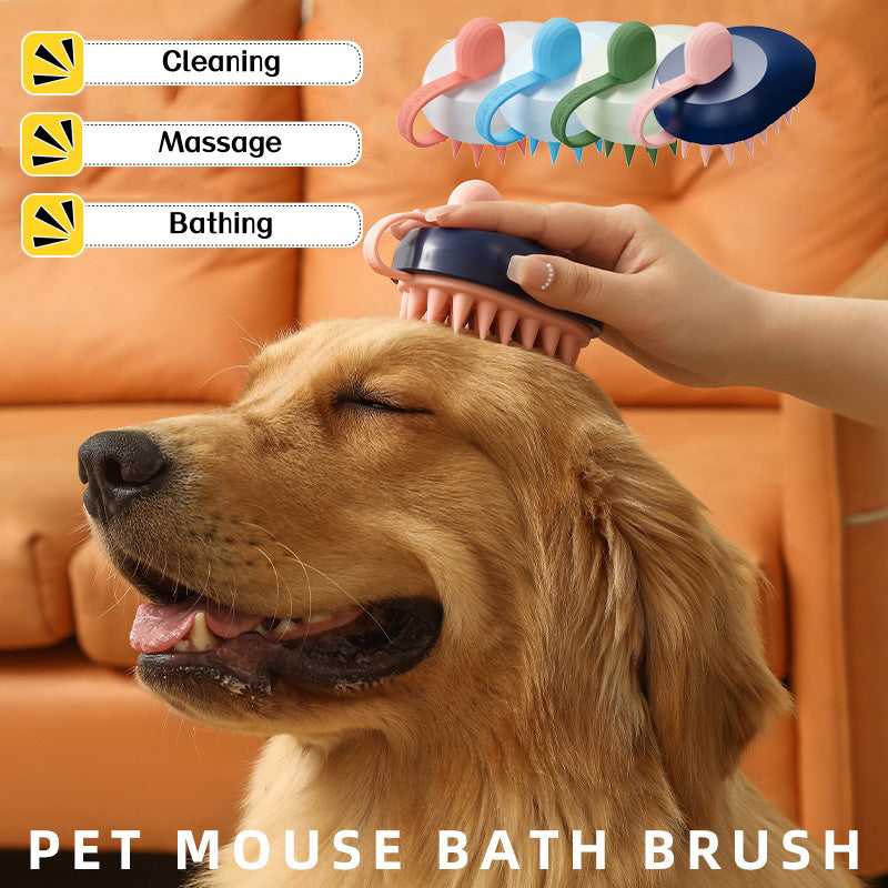 Pet Silicone Shampoo Brush – Gentle & Effective