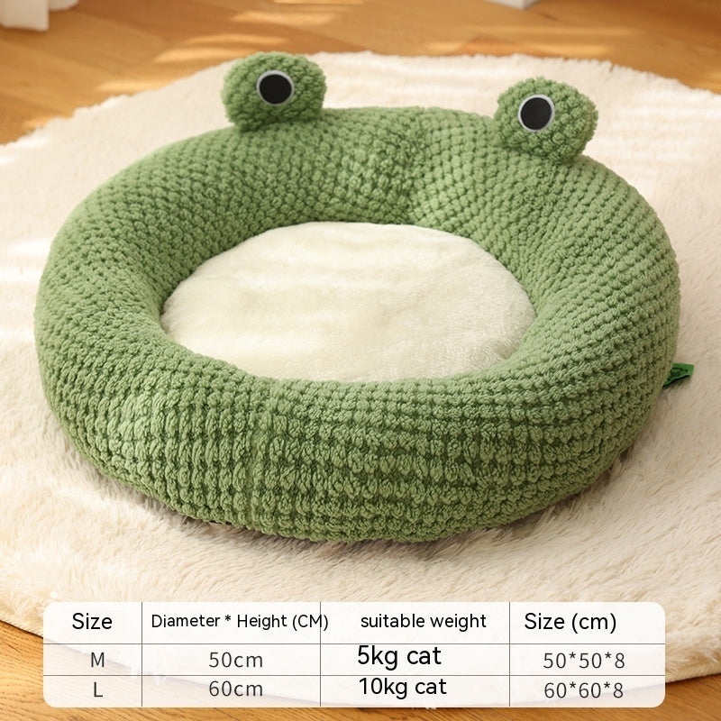 Frog Pet Bed & Hideaway House