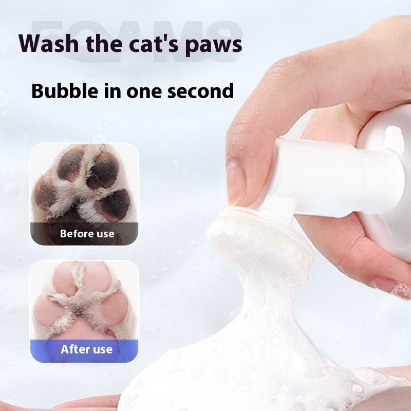 Pet Foot Cleaning Foam With Washing Brush
