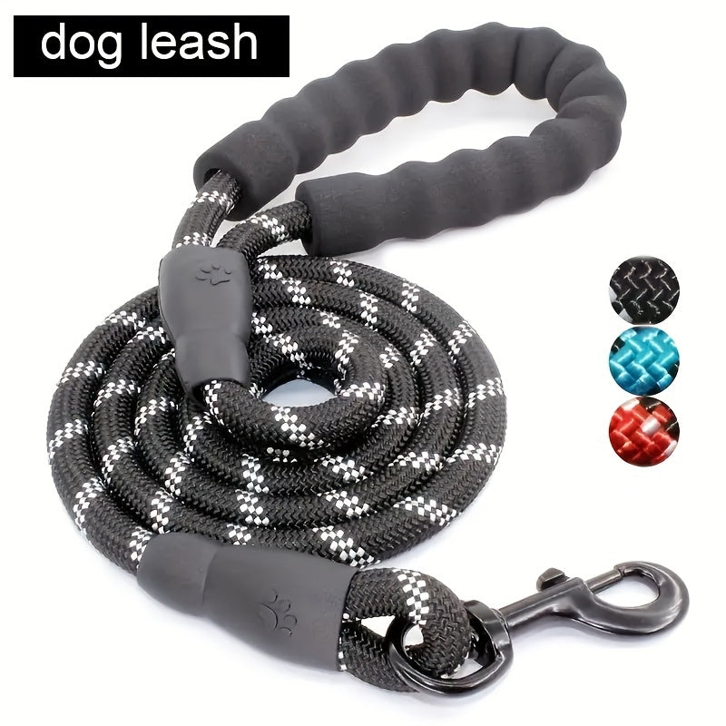 ProGrip Reflective 5-ft Long Rope Leash for Dogs
