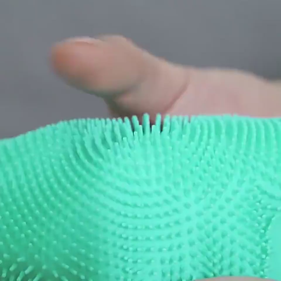 Cat Bathing Massage Latex Gloves Anti Scratch And